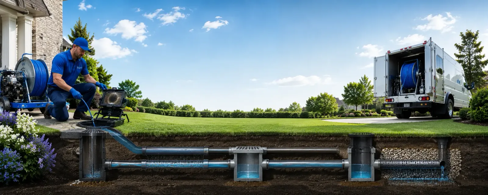 Outdoor drain cleaning information for Roseboom, NY